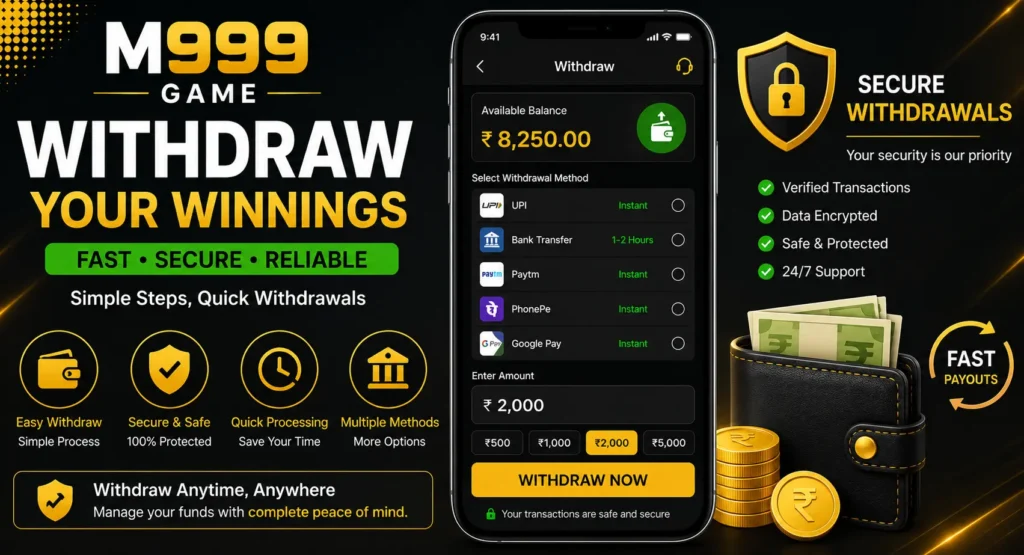 M999 Game Withdraw